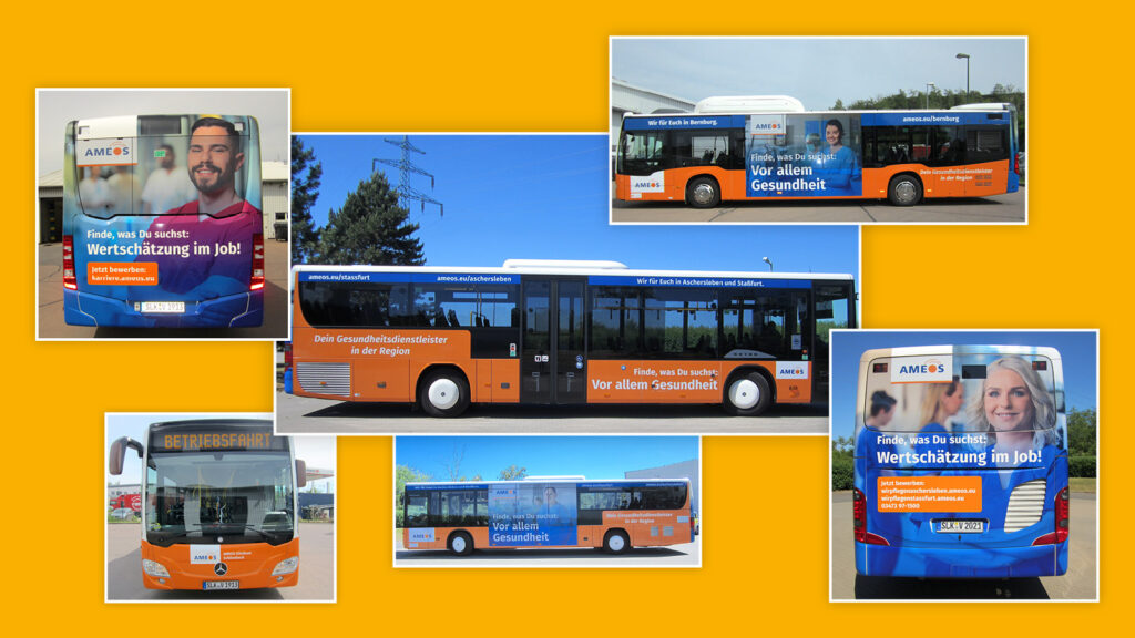 This AMEOS campaign by UVA also included advertising on buses